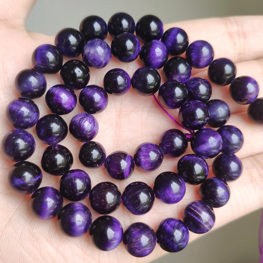 Stone Beads Yellow Tiger Eye Round Spacer Strand for DIY Jewelry Making
