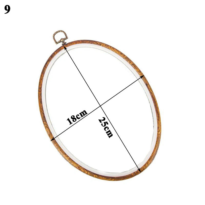 Embroidery Hoop, Wood-Effect Ring for Cross-Stitch & Needlecraft Projects