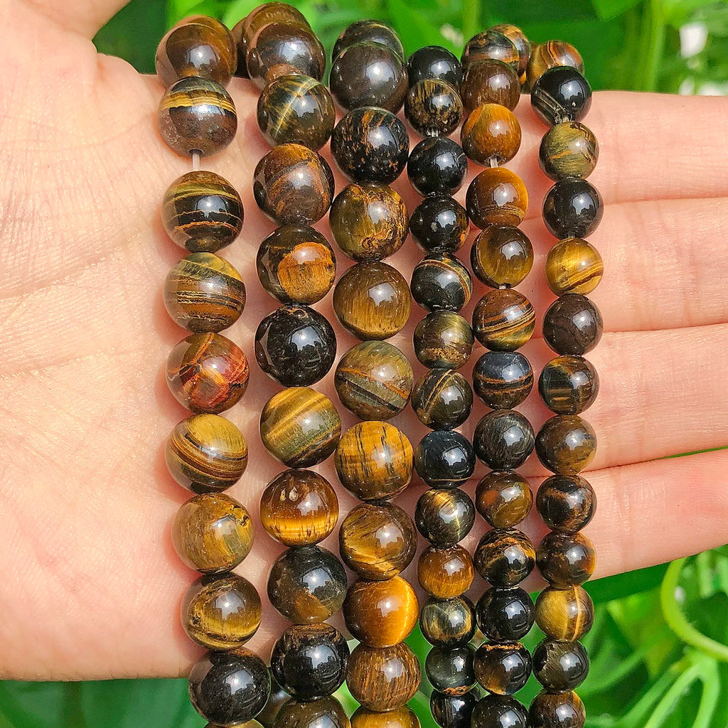 Stone Beads African Turquoise Tiger Eye Styles for DIY Jewelry Making