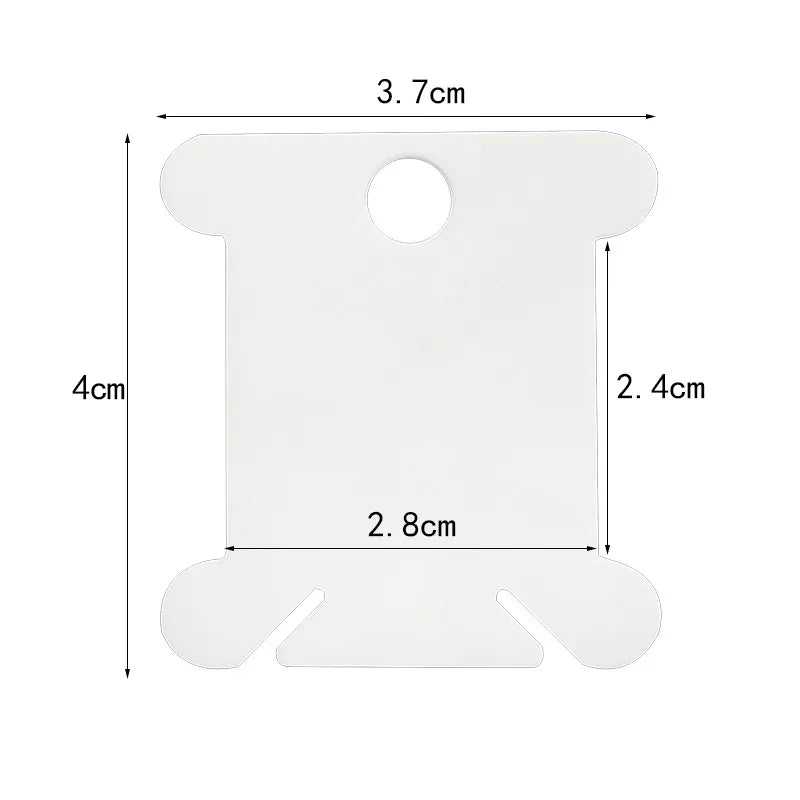 Thread Bobbins, Plastic Floss Cards for Cross-Stitch & Embroidery Storage