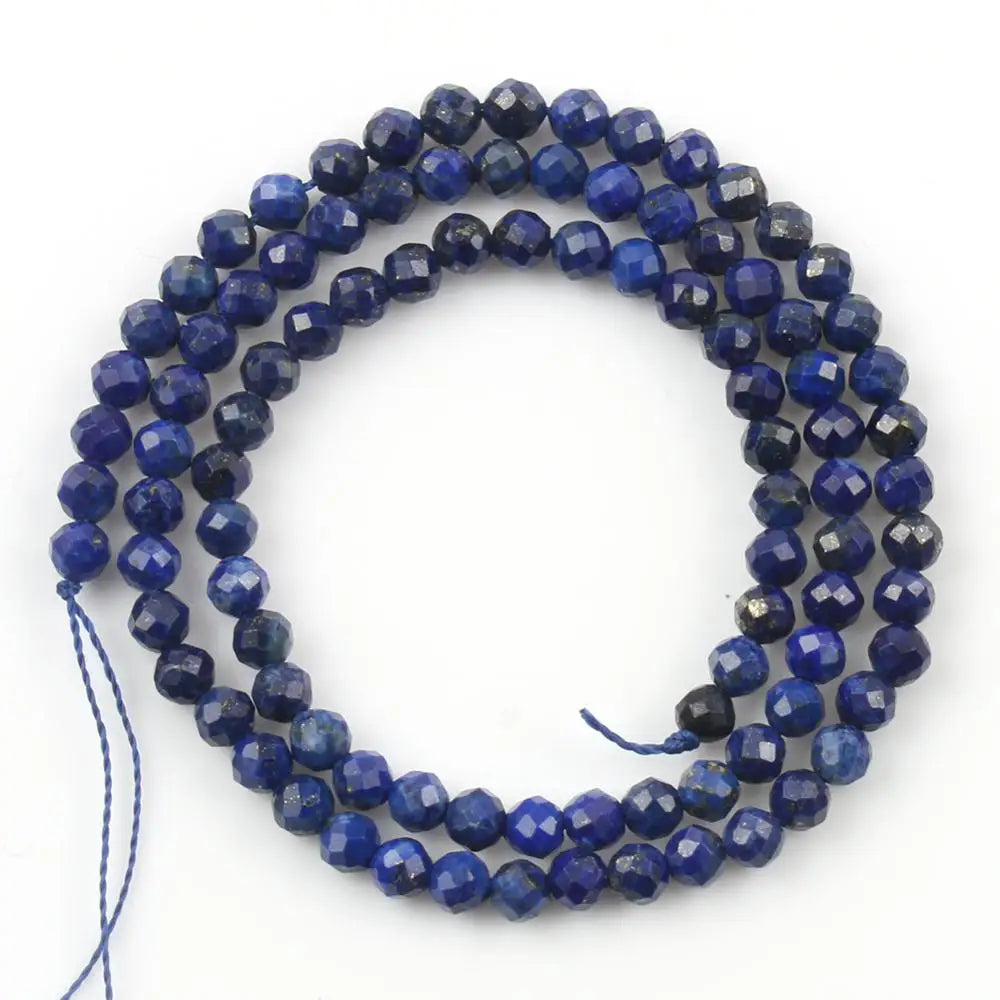 Stone Beads Tiny Faceted Blue Lapis Tourmaline Styles for DIY Jewelry Making