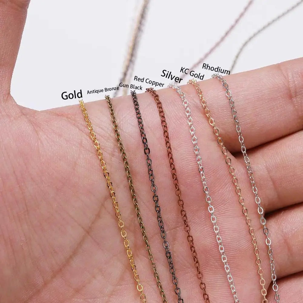 Jewelry Chains Gold Bronze Plated Necklace Chain Necklace DIY Jewelry Making