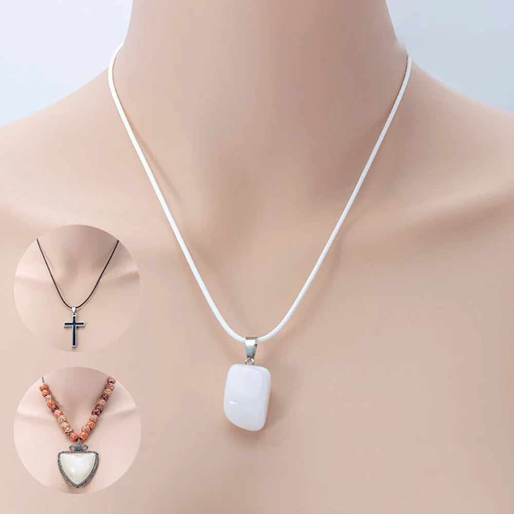 Necklace Cords Braided Leather Adjustable Clasp DIY Jewelry Making