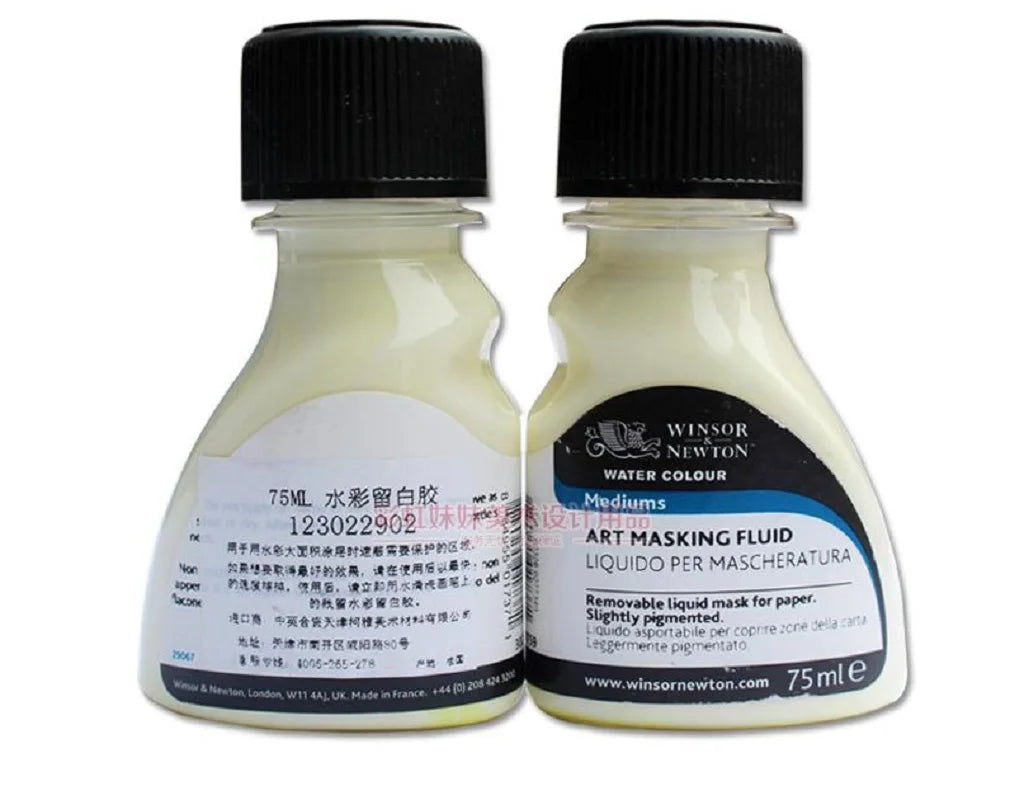 Winsor & Newton Watercolor Mediums — 75ml (Gum Arabic, Masking Fluid & More)