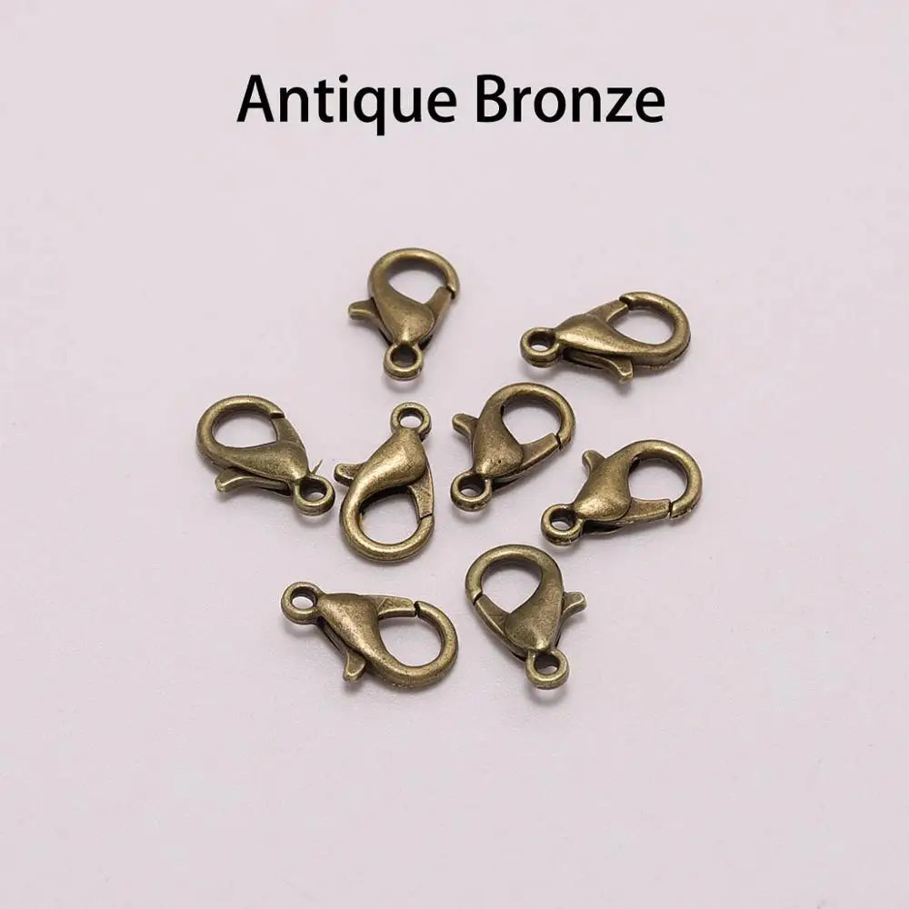 Lobster Clasps Gold Color Necklace Chain Connectors DIY Jewelry Making