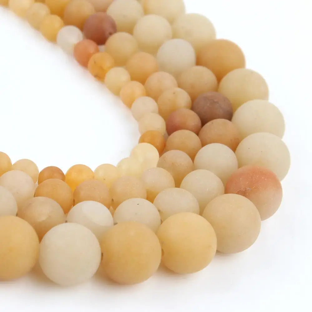 Stone Beads Matte Amazonite Agate Aventurine Styles for DIY Jewelry Making