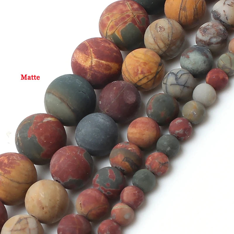 Stone Beads Matte Pink Zebra Jasper Howlite Styles for DIY Jewelry Making