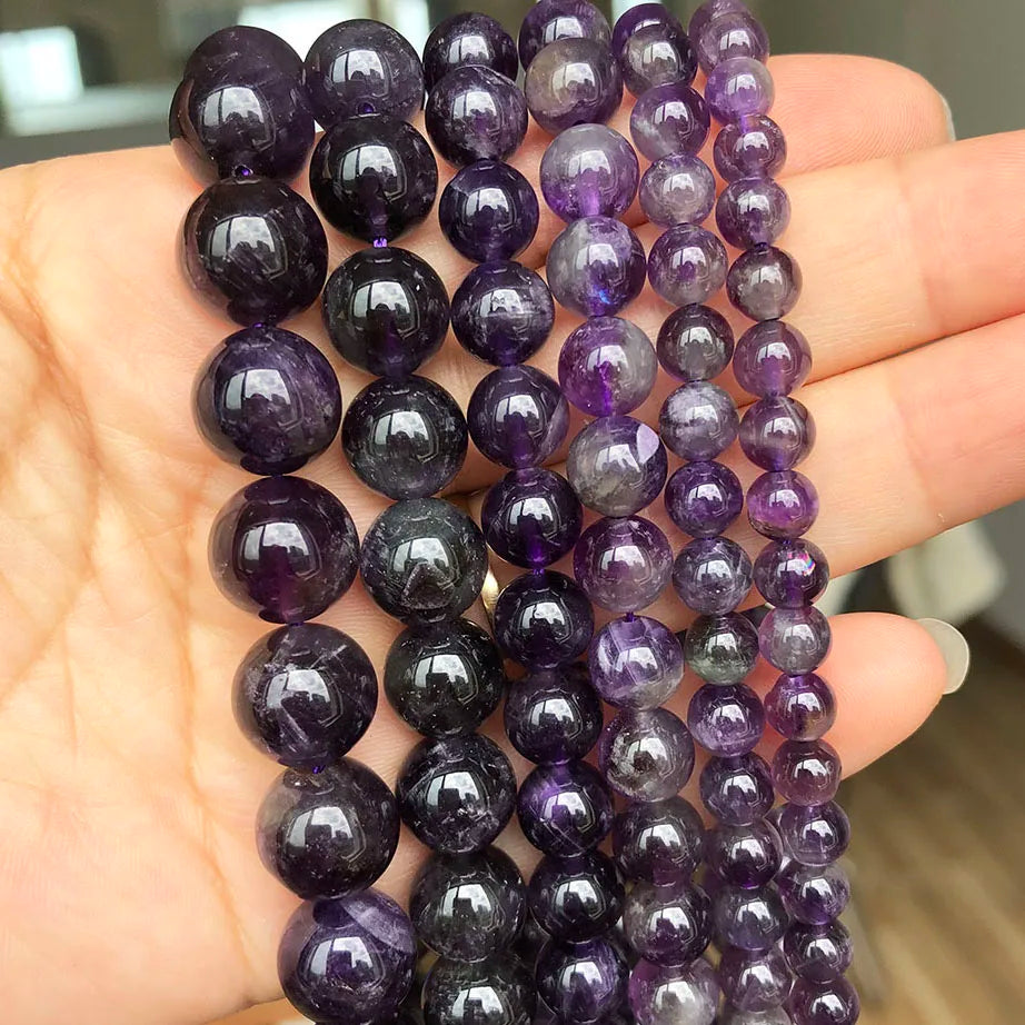 Stone Beads Round Blue Turquoise-Style for DIY Jewelry Making Bracelet Supplies