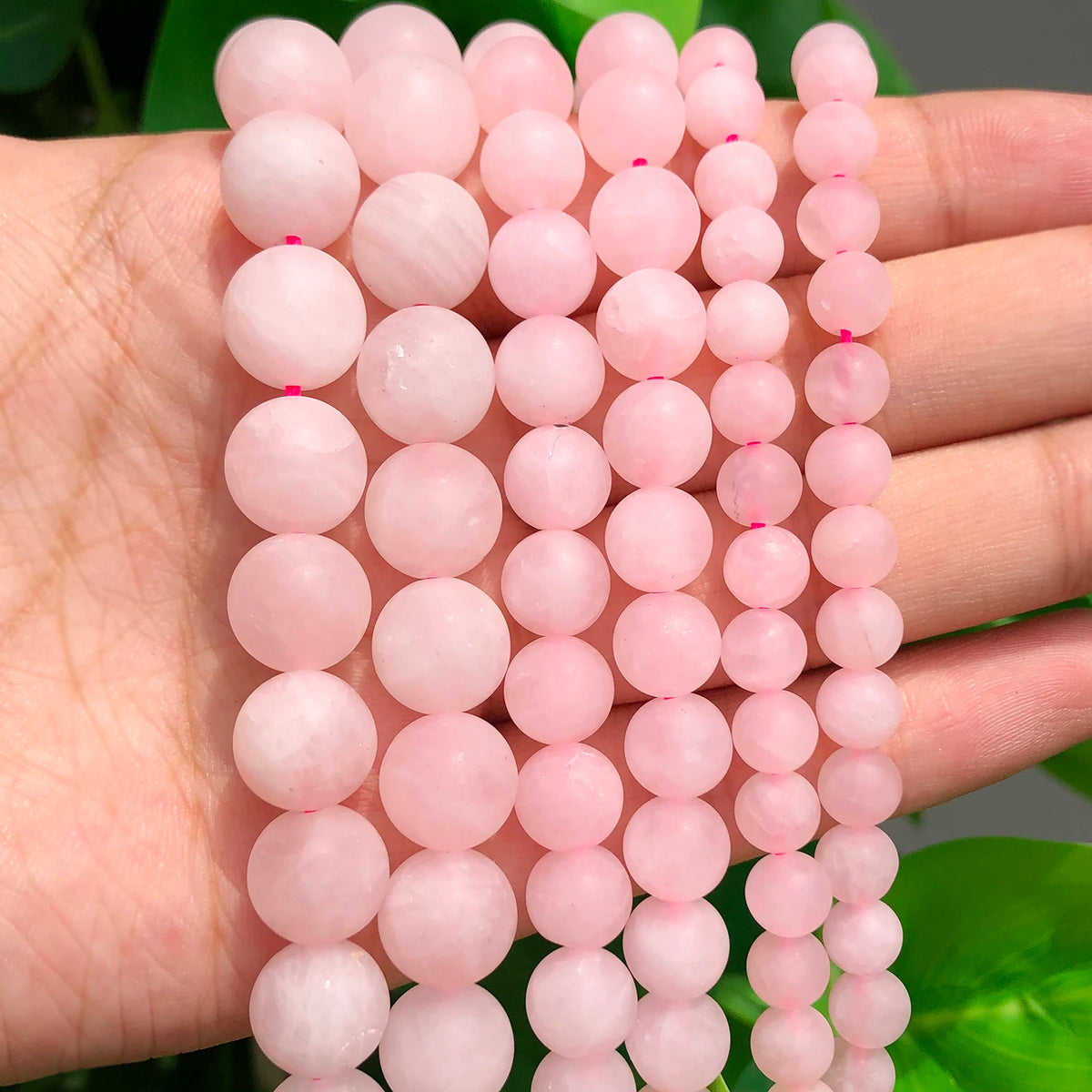 Stone Beads Matte Pink Zebra Jasper Howlite Styles for DIY Jewelry Making