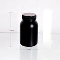 Wide-Mouth Bottles Empty HDPE Black White Screw Caps Storage 30 Pack