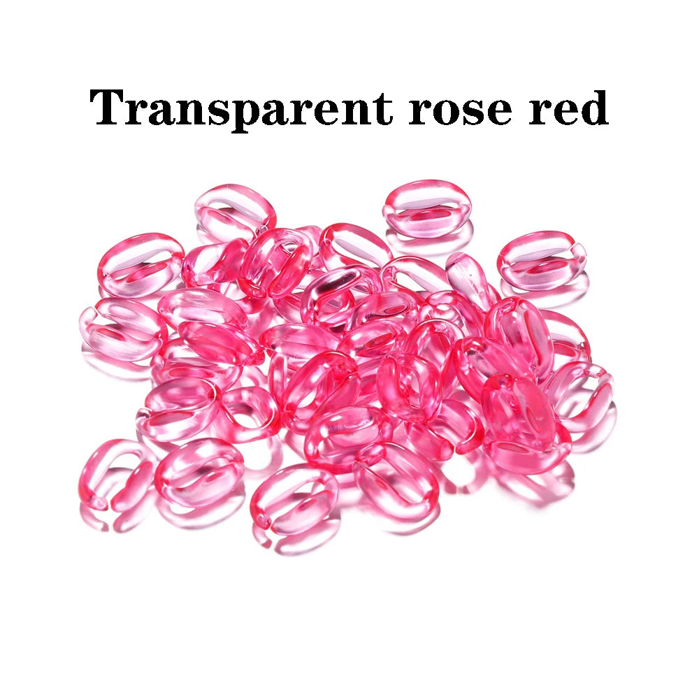 Acrylic Chain Links Colorful Necklace Bracelet Supplies DIY Jewelry Making