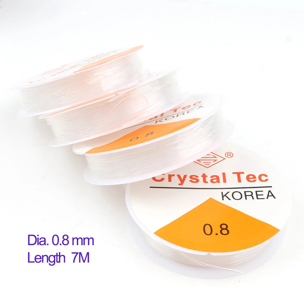 Elastic Beading Cord Clear Crystal Stringing Line DIY Jewelry Making