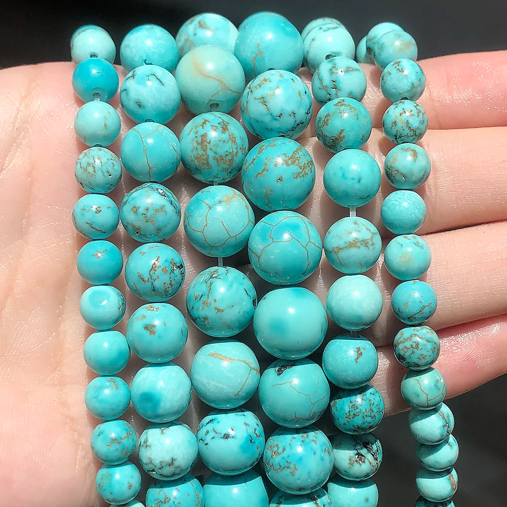 Stone Beads African Turquoise Tiger Eye Styles for DIY Jewelry Making