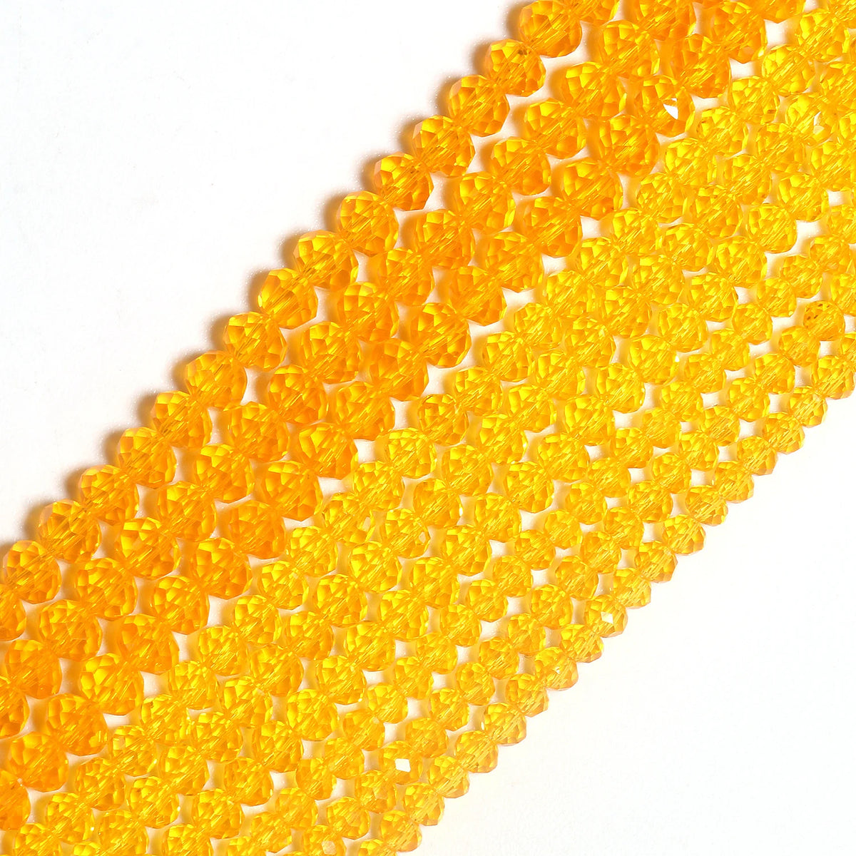 Glass Beads Multicolor Transparent Faceted Oval Shape Crystal Bracelet Supplies