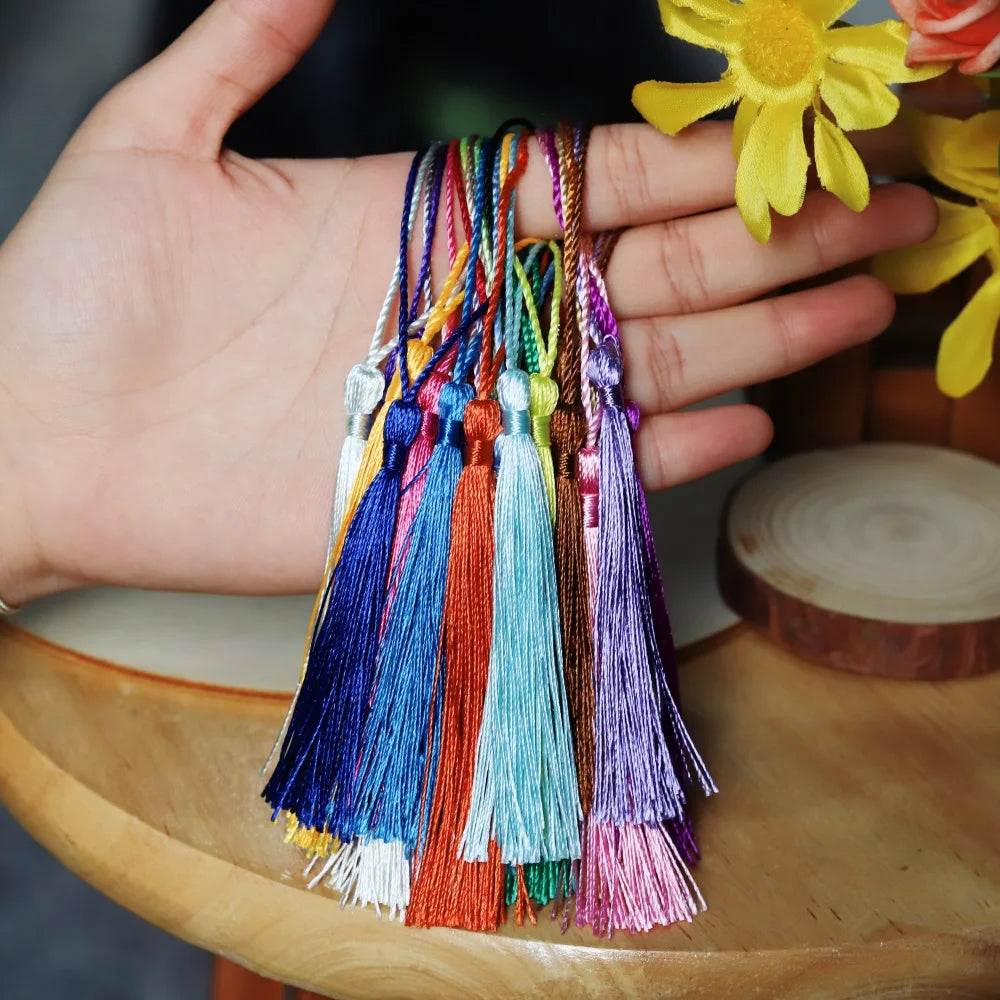 Tassel Trim Fringe Sewing Curtains Hanging Rope Silk Tassels DIY Jewelry Making