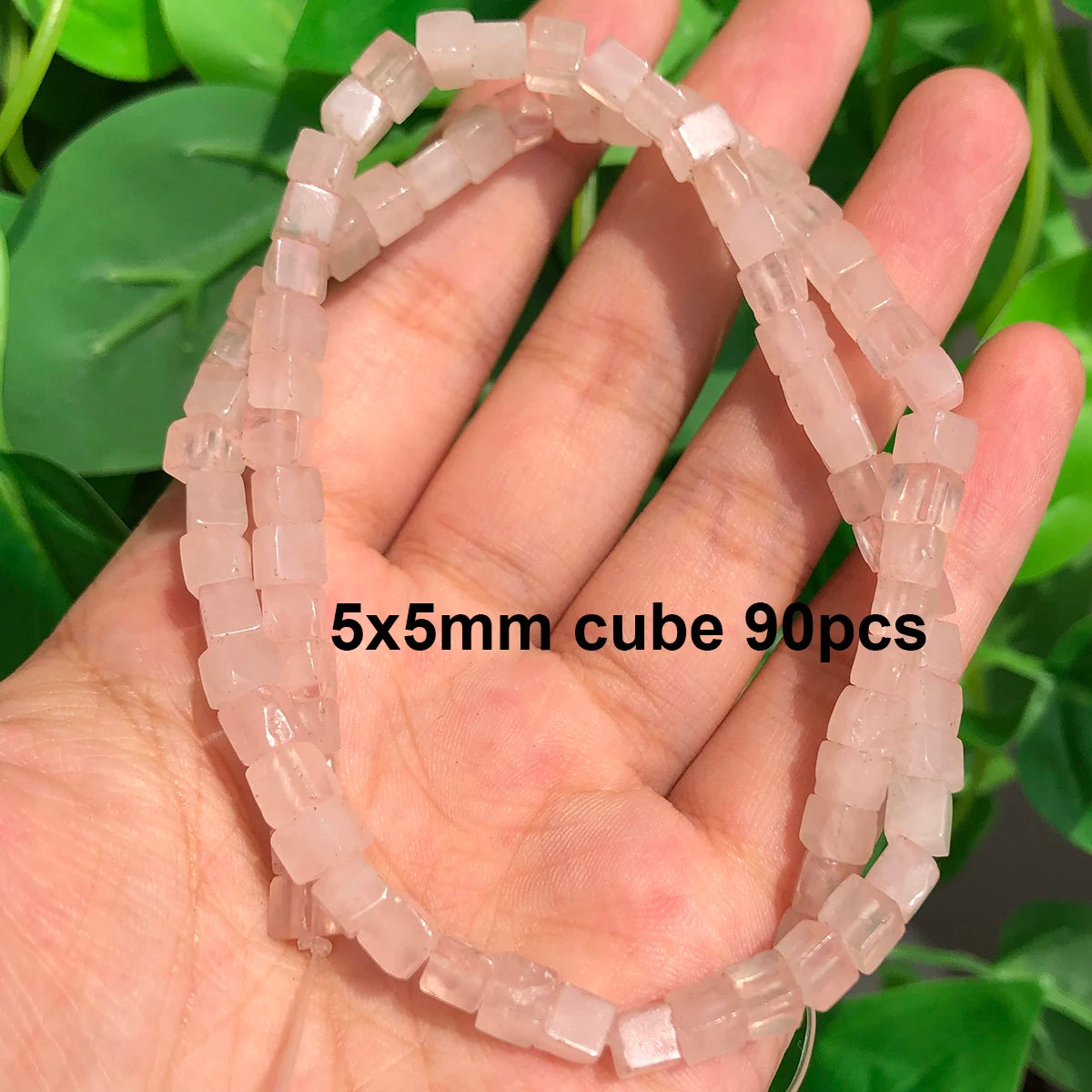 Stone Beads Pink Rose Quartz-Style Mixed Shapes for DIY Jewelry Making