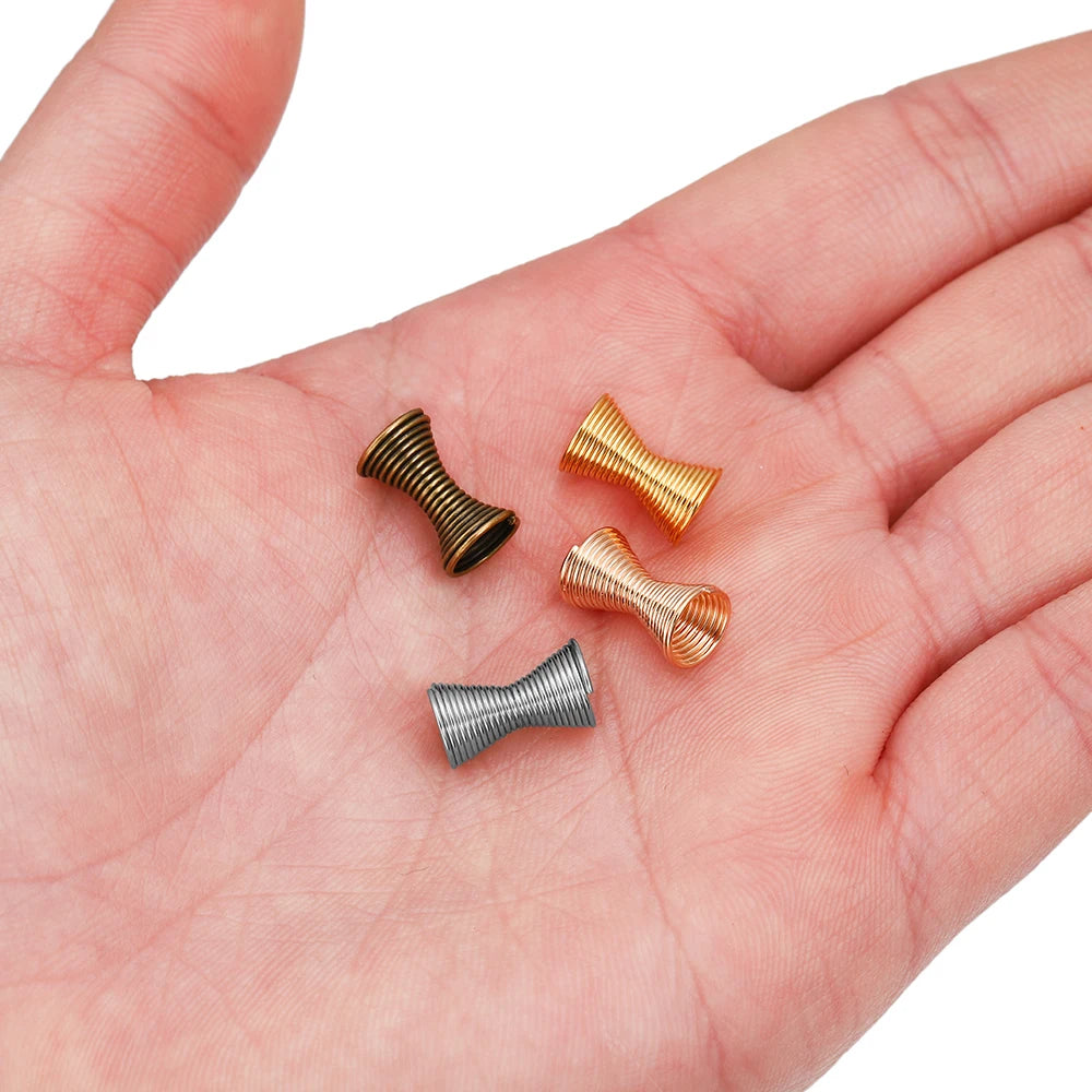 Jewelry Findings Funnel Metal Spring Spacer Connector Stoppers Craft Supplies