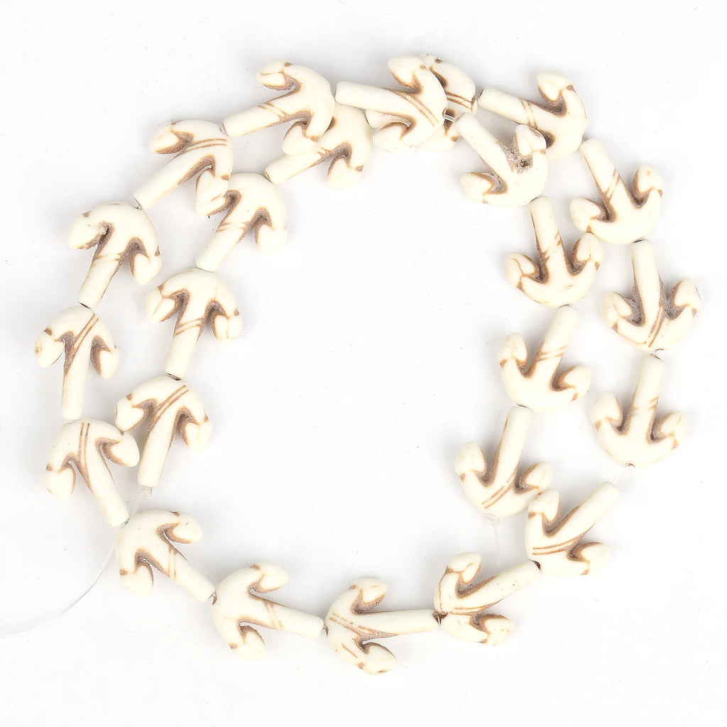 Stone Beads White Howlite-Style Cross Turtle Pumpkin for DIY Jewelry Making