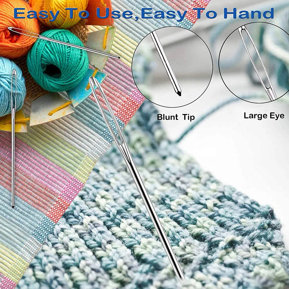 Needlecraft Tool Set, Blunt Yarn Needles, Weaving Needles & Stitch Markers