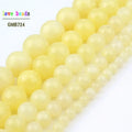 Beads Lemon Yellow Jades-Style Bracelets Women for DIY Jewelry Making