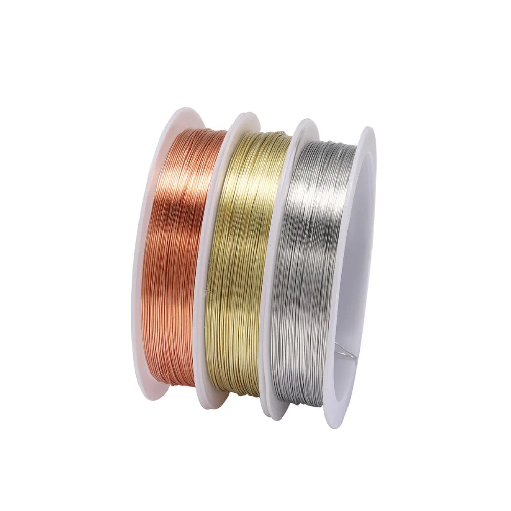 Copper Beading Wire Alloy Metal Stringing Thread DIY Jewelry Making