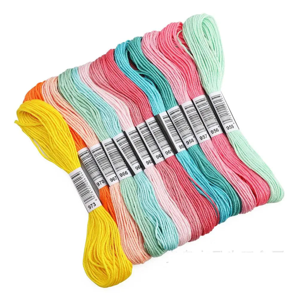 Embroidery Floss, Assorted Colors for Cross-Stitch & Needlework Projects