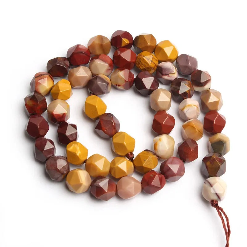 Stone Beads Faceted Pink Blue Chalcedony-Style Jades-Style Agates Round