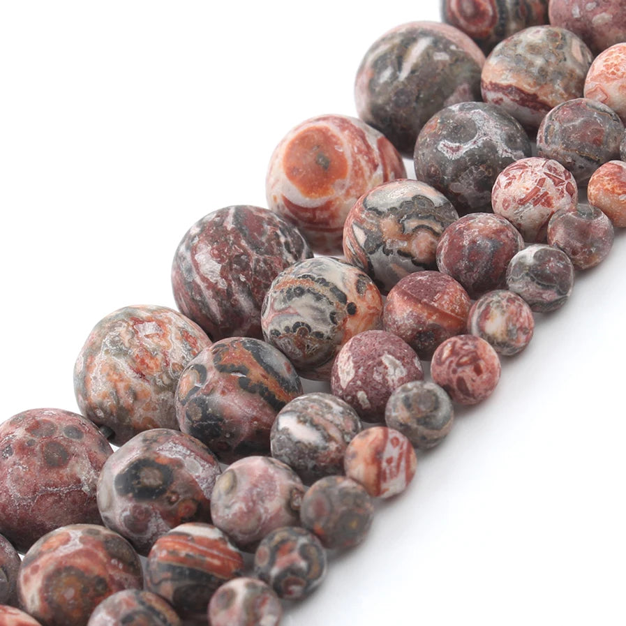 Stone Beads Matte Pink Zebra Jasper Howlite Styles for DIY Jewelry Making