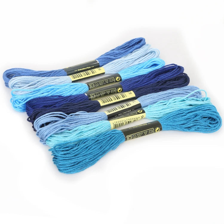 Embroidery Thread, Gradient & Solid Colors for Handmade Cross-Stitch Crafts