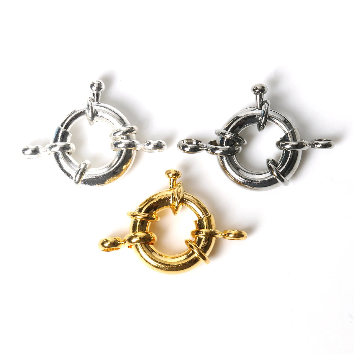 Spring Clasps Copper Gold Color Necklace Connectors DIY Jewelry Making