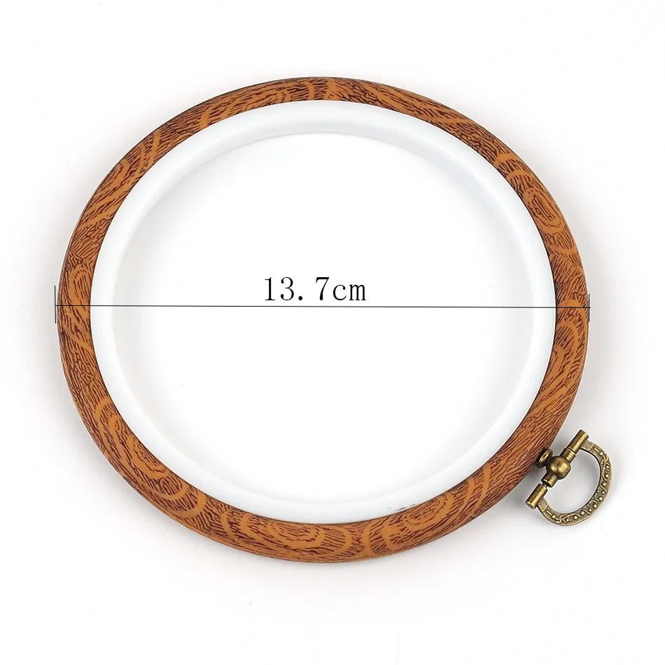 Embroidery Hoop, Wood-Effect Ring for Cross-Stitch & Needlecraft Projects
