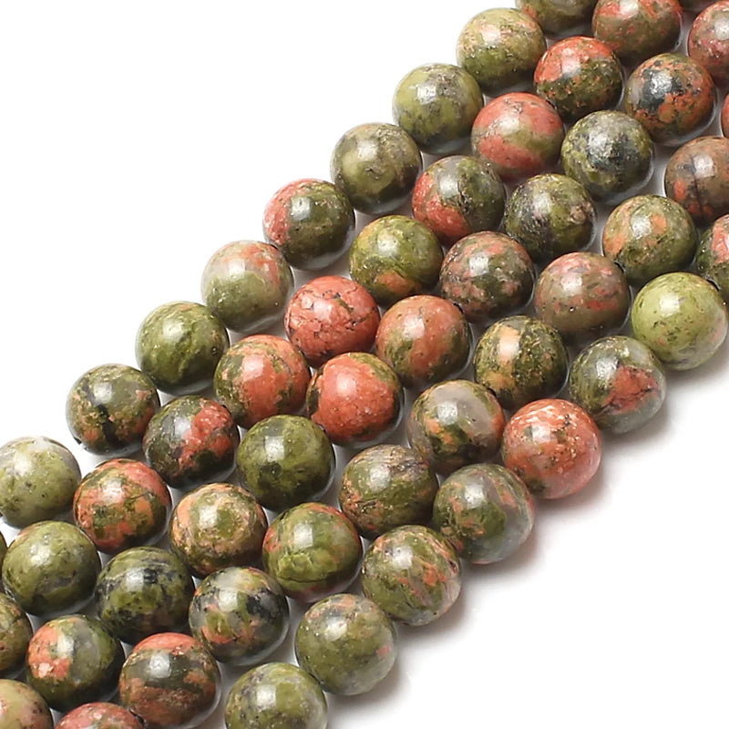 Stone Beads Round Blue Turquoise-Style for DIY Jewelry Making Bracelet Supplies