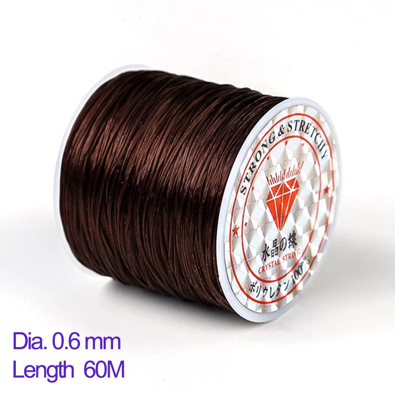 Elastic Beading Cord Clear Crystal Stringing Line DIY Jewelry Making