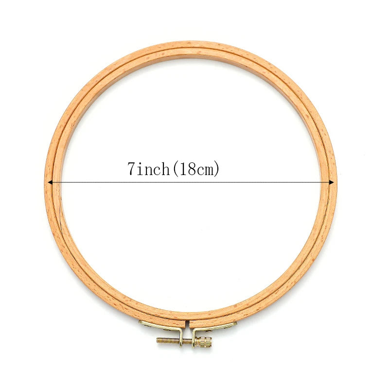Embroidery Hoop, Oval Wooden Frame for Cross-Stitch & Needlecraft Projects