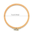 Embroidery Hoop, Oval Wooden Frame for Cross-Stitch & Needlecraft Projects