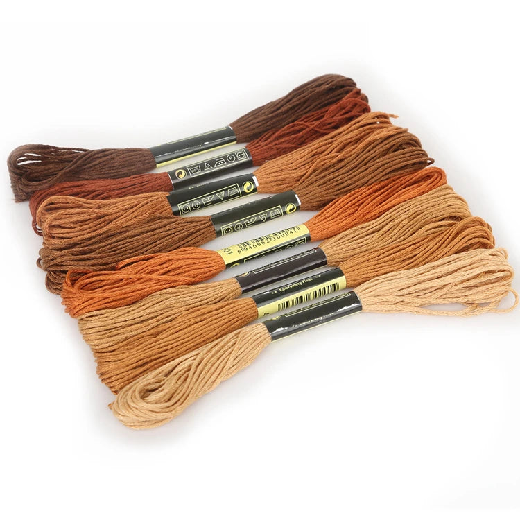 Embroidery Thread, Gradient & Solid Colors for Handmade Cross-Stitch Crafts