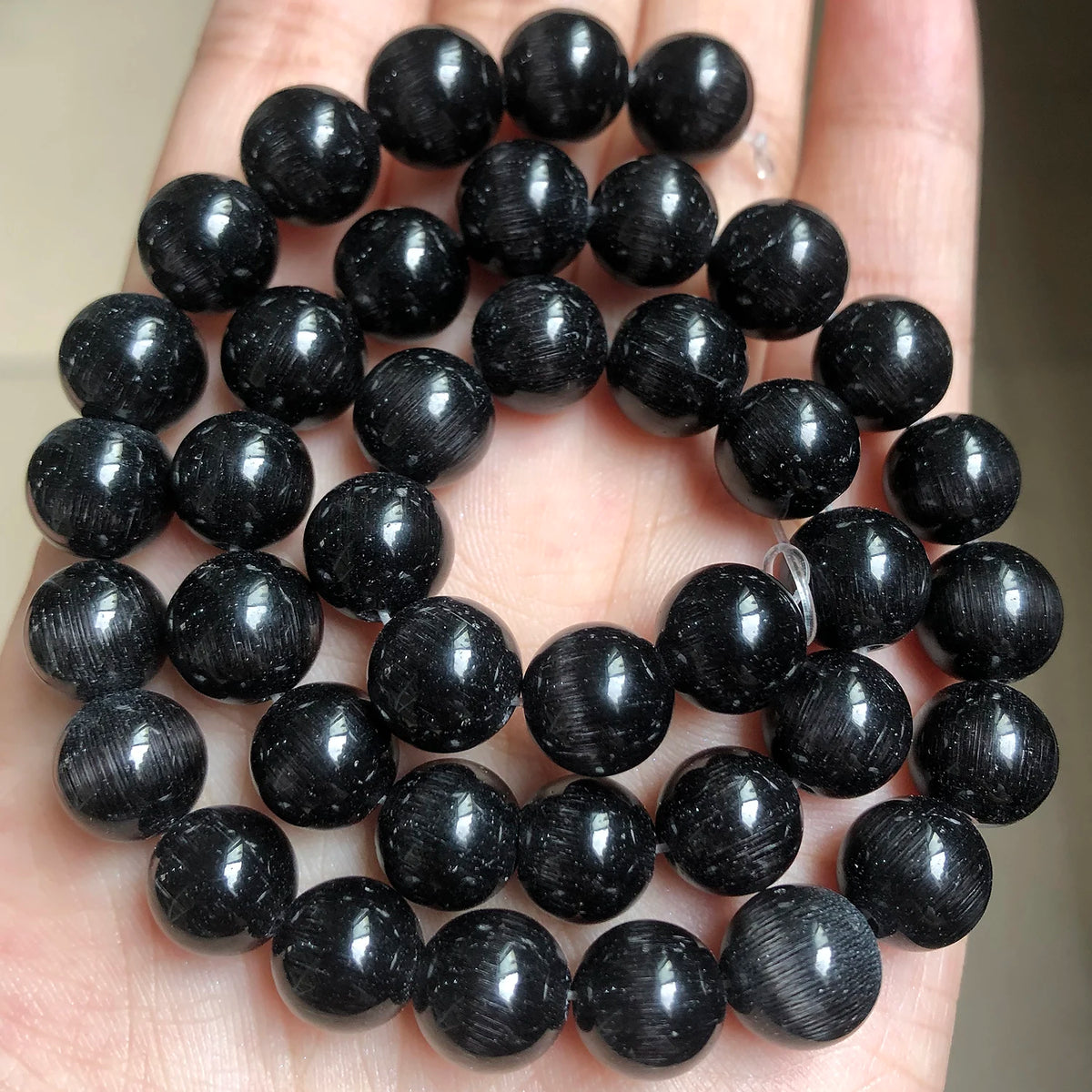 Glass Beads Pink Cat Eye Opal-Style Round for DIY Jewelry Making Craft Beads
