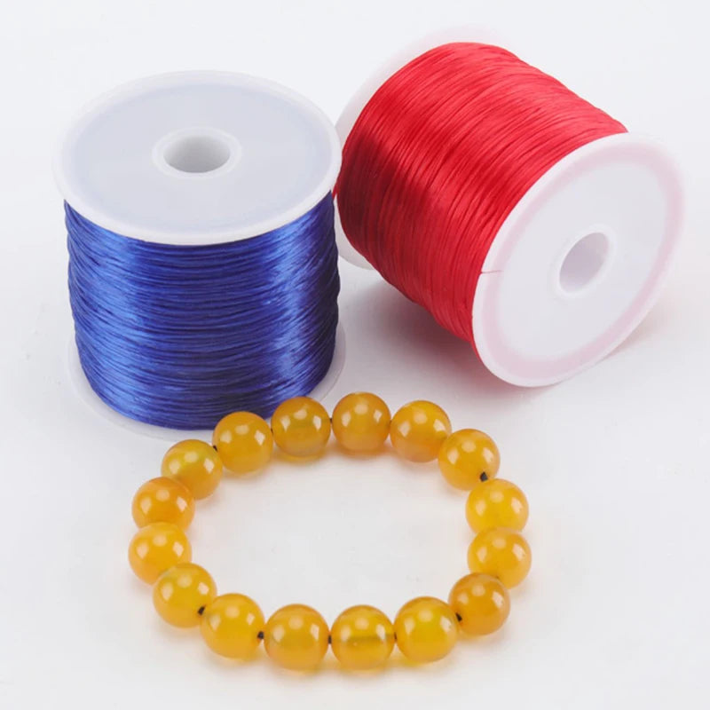 Elastic Beading Cord Clear Crystal Stringing Line DIY Jewelry Making