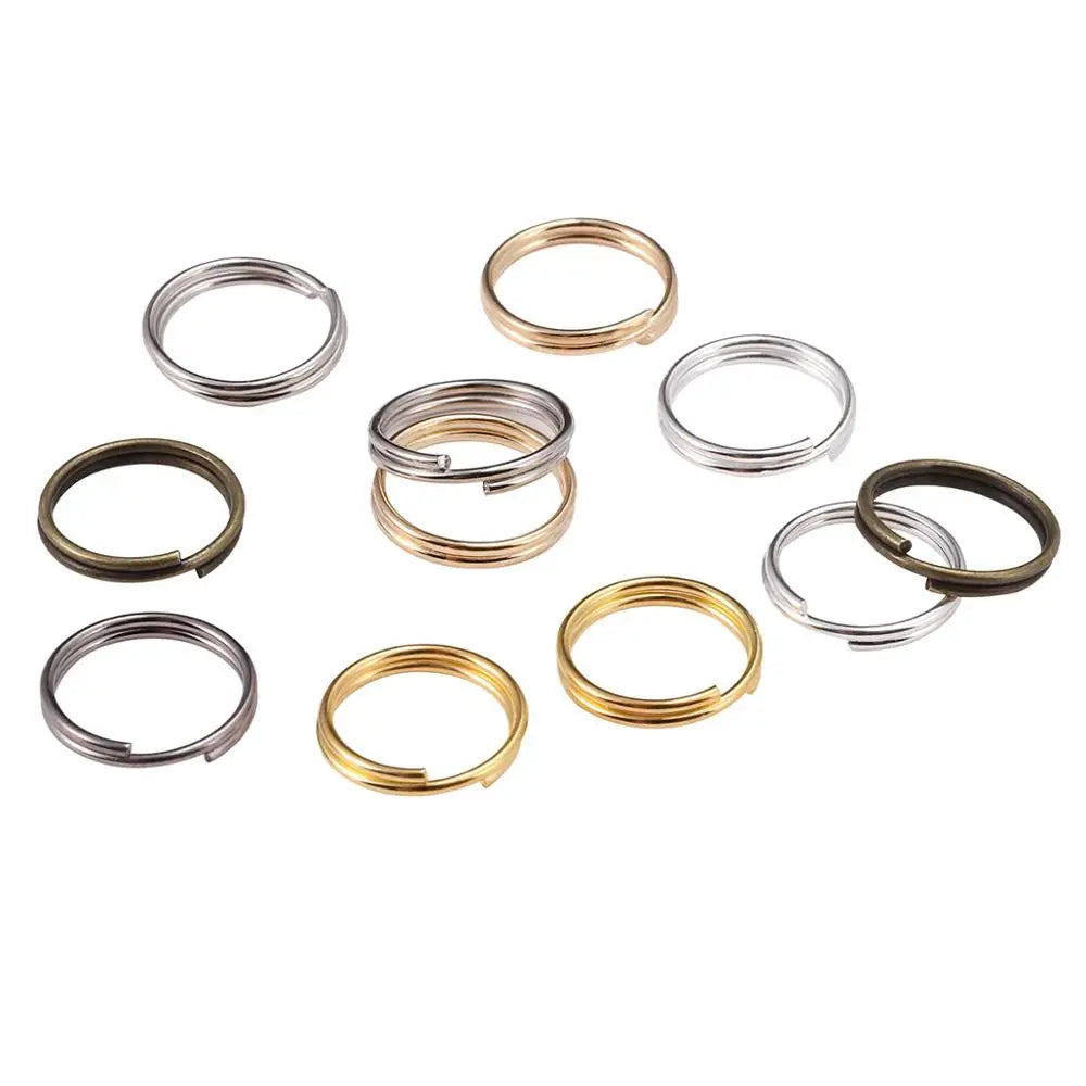 Jump Rings Open Double Loops Split Connectors DIY Jewelry Making Craft Supplies