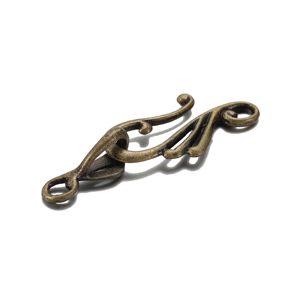 Jewelry Clasps Antique Gold Color Flower Musical Note DIY Jewelry Making
