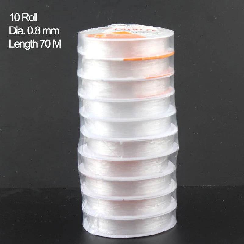 Elastic Beading Cord Clear Crystal Stringing Line DIY Jewelry Making