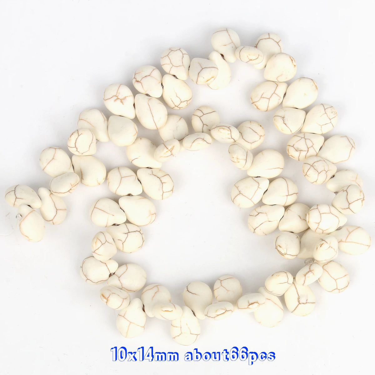 Stone Beads White Howlite-Style Cross Turtle Pumpkin for DIY Jewelry Making