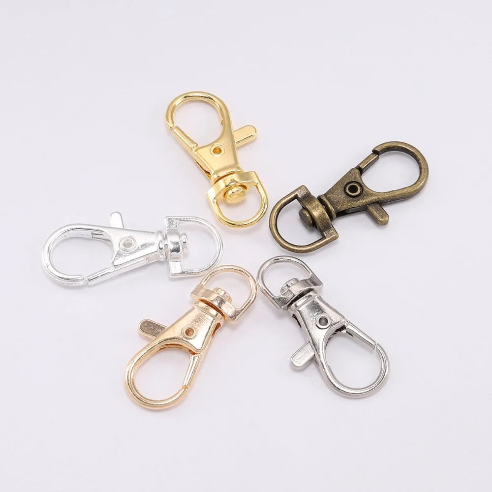 Swivel Lobster Clasps Keyrings Bag Belt Connectors DIY Jewelry Making
