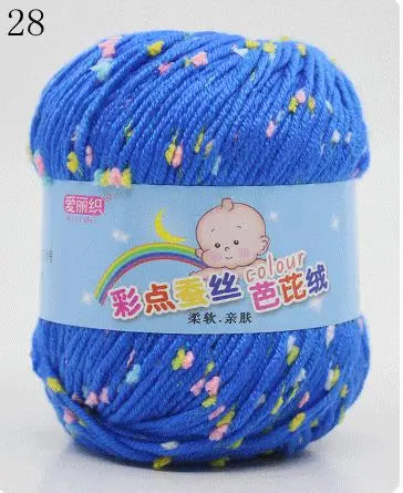 Yarn, Color-Dot Texture for Handmade Knitting & Crochet Projects