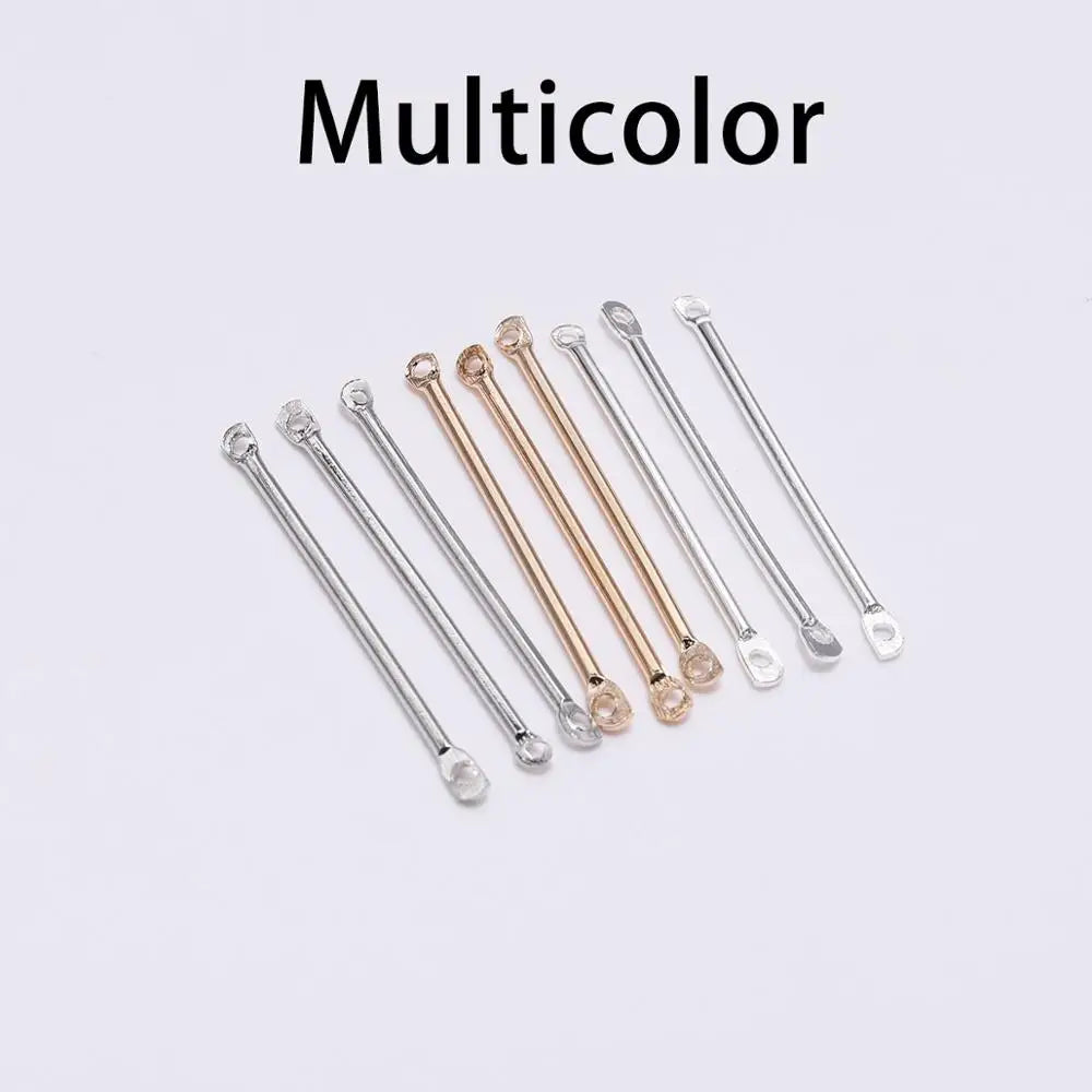 Earring Components Double Cylinder Bar Earrings Connecting DIY Jewelry Making