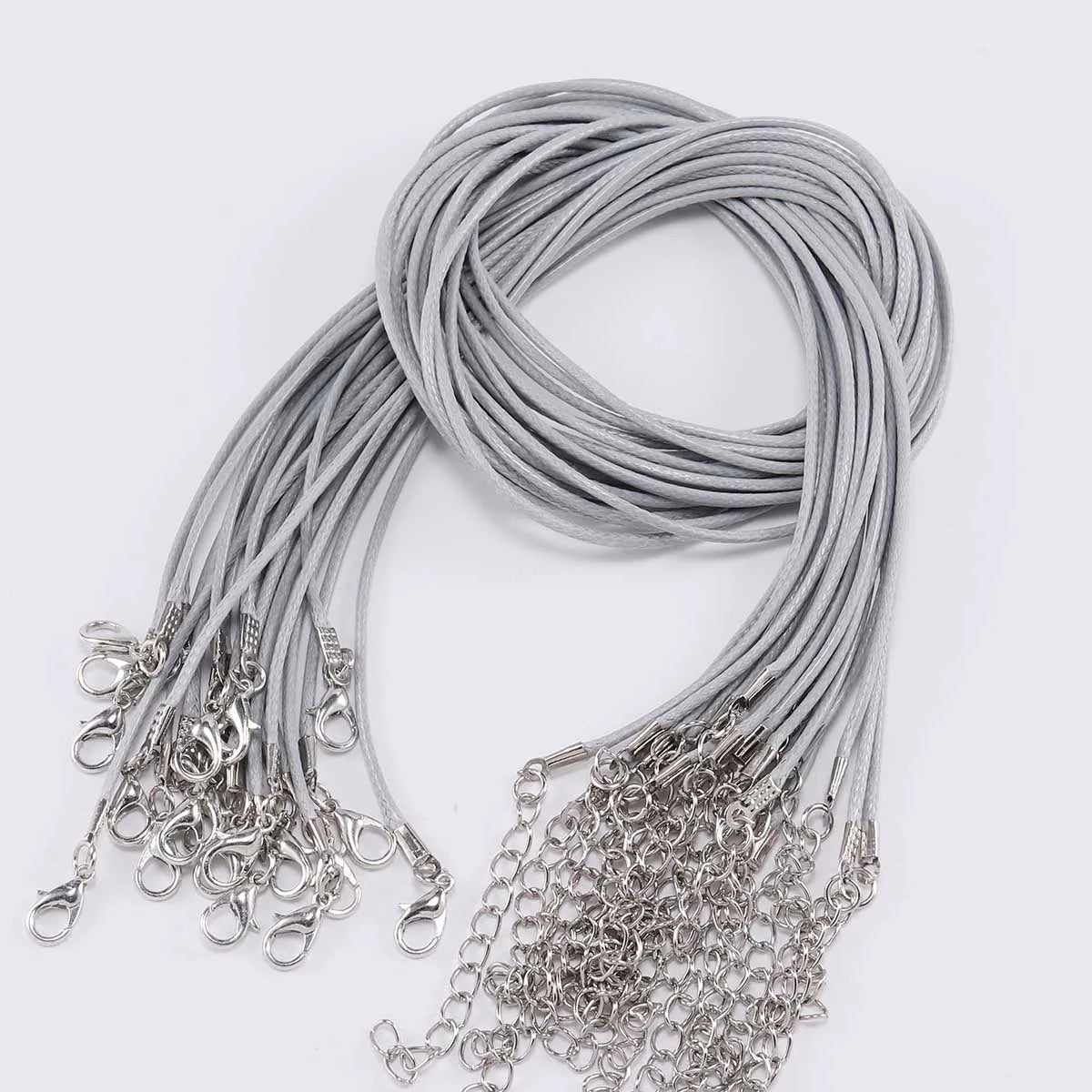 Necklace Cords Braided Leather Adjustable Clasp DIY Jewelry Making