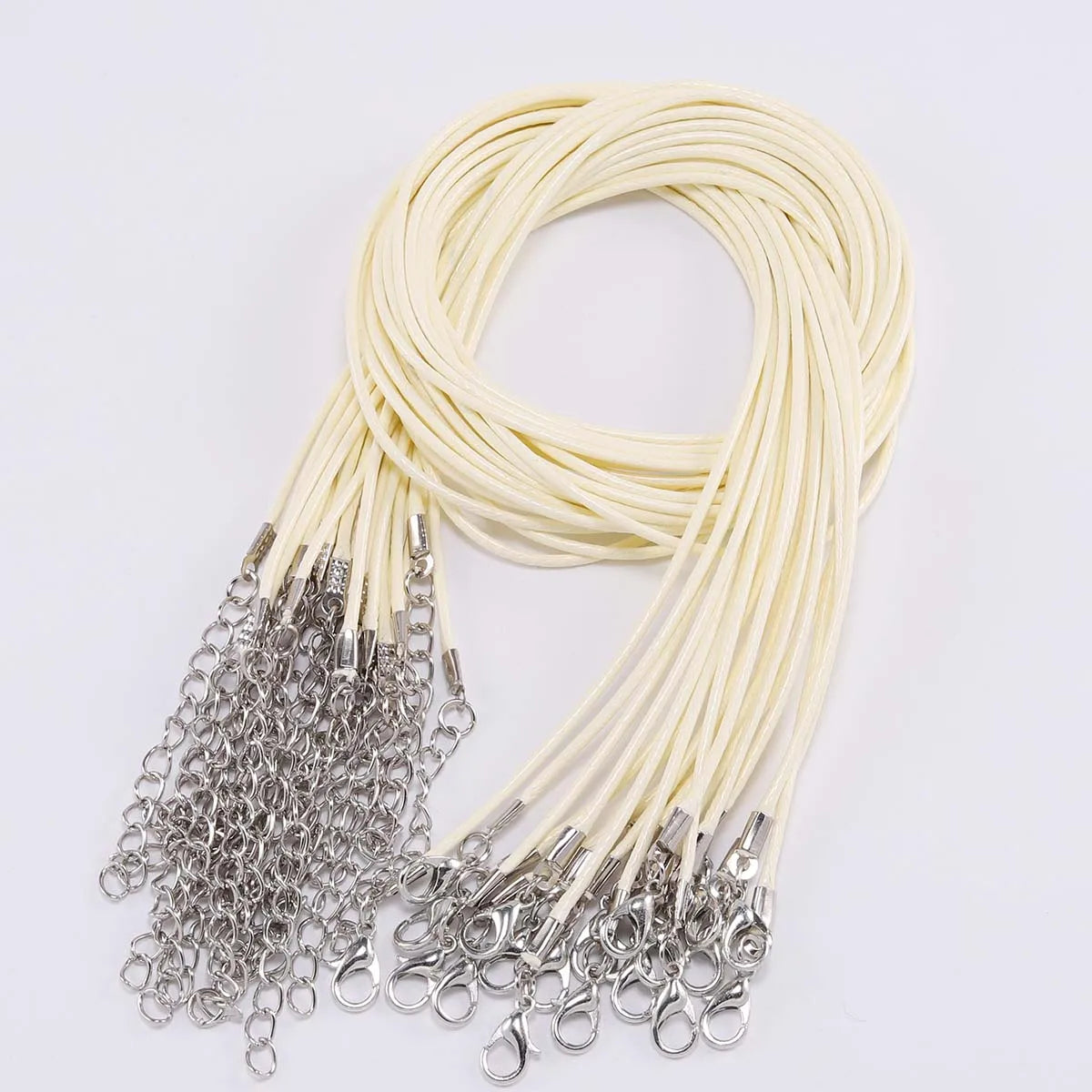 Necklace Cords Braided Leather Adjustable Clasp DIY Jewelry Making