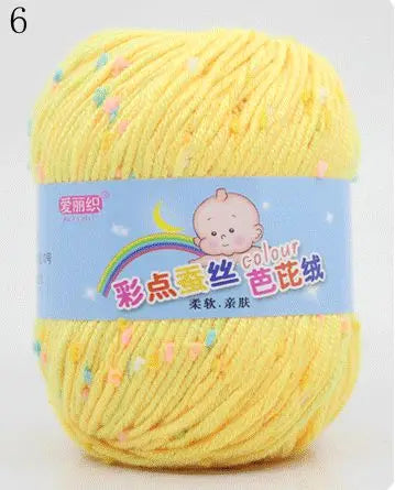 Yarn, Color-Dot Texture for Handmade Knitting & Crochet Projects