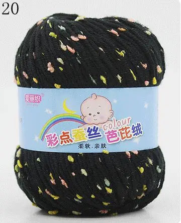 Yarn, Color-Dot Texture for Handmade Knitting & Crochet Projects