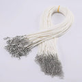 Necklace Cords Braided Leather Adjustable Clasp DIY Jewelry Making